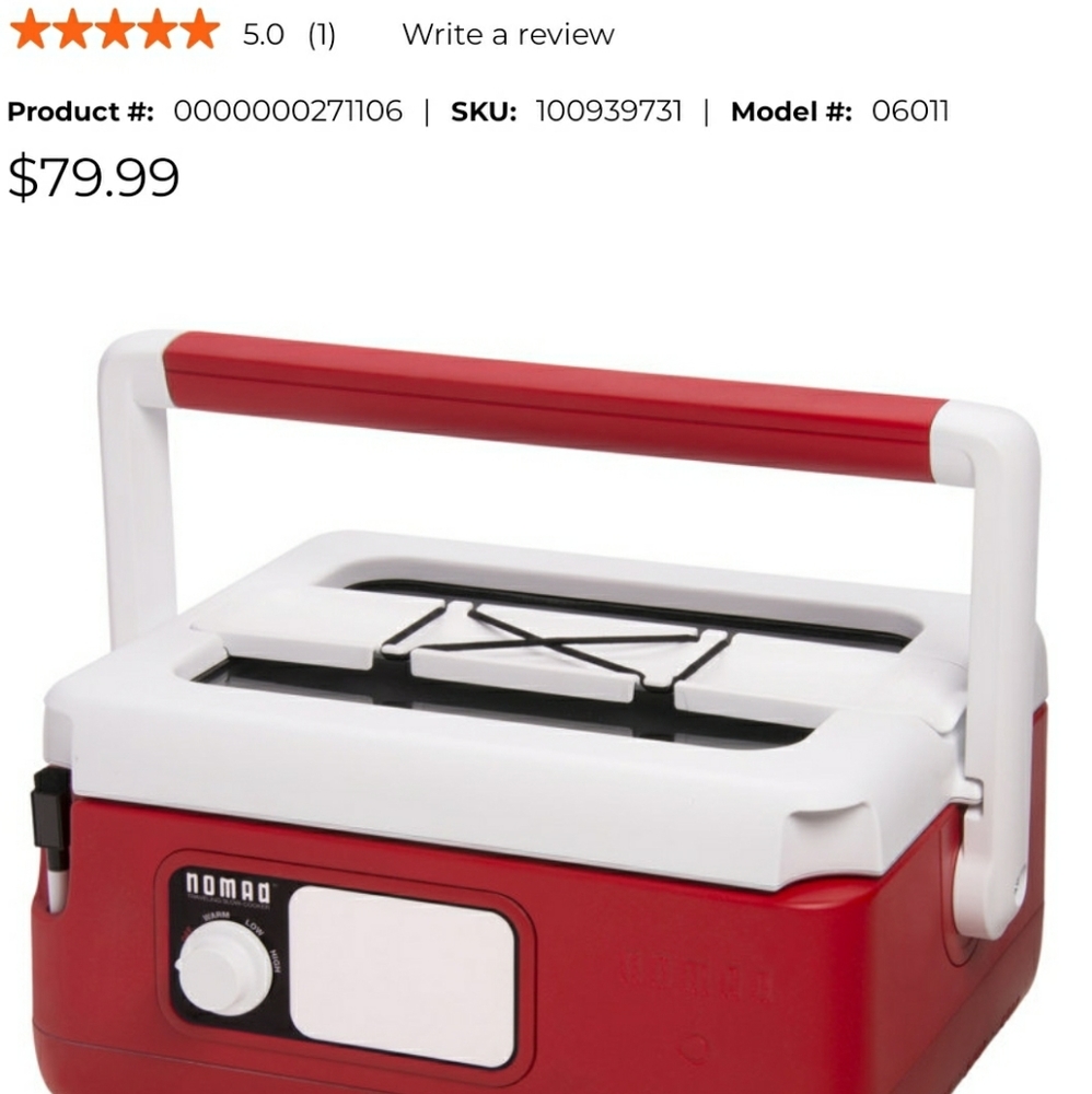 Presto nomad 6qt traveling slow cooker